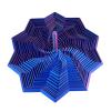 Fractals Fidgety Toy 3D Printed Star Fidgety Toy Decorative Ornament Funny Whirling Spirals Design Geometric Birthday Gift Decorative Ornament Hook view 1