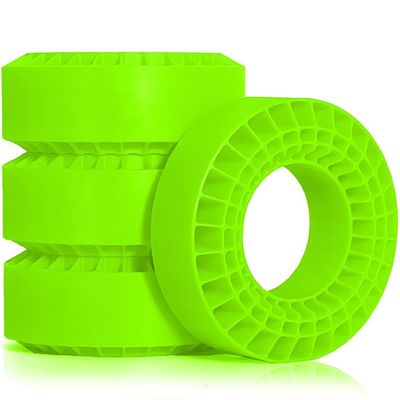 4pcs Silicone Rubber Inserts Foam for 118-122mm 1.9" Tires(4pcs Green)