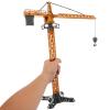 Sewroro Diecast Crane Truck Toy Miniature Construction Truck for Kids Slewing Crane Model Building Site Play Accessories view 3