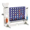 Giant Connect 4 Outdoor Yard Game with Mesh Bag, Jumbo Connect 4, Basketball Hoop, Ring Toss and Golf Games, Adjustable Height Family Game for Kids and Adults, Easy to Install (White+Purple) view 1