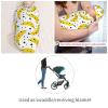 Muishi Bananas and Black Dot Newborn Swaddle Blankets Hat Sets Soft Baby Receiving Blanket Swaddle Sack for Baby Shower Infant Boy Girl Gift view 4