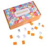MOOJONGO American Mahjong Tile Set - 166 Mah jongg Tiles Game Sets 1.2-inch Complete Cute Travel Mah Jong, Beautiful Pretty 1.2 Majong Only, 3D Carving Mahjongg with Bag and Dice Accessories view 1