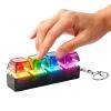 2 Pcs Keyboard Fidget Toys, RGB Lights Mechanical Keyboards Clicker Toy for Stress Relief, 4 Buttons Keyboard Keychain Clicky Fidgets Toys for Adults Kids view 2