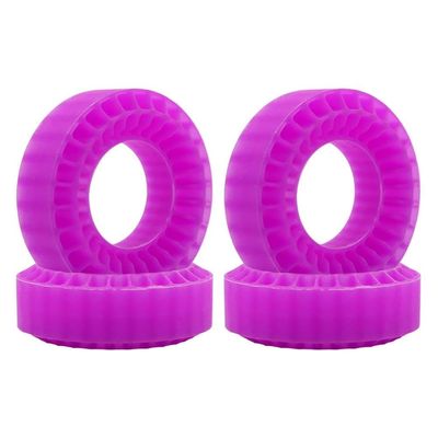 for Waterproof 55mm Silica Gel Insert Foam Fit 1.0 inch Tyres for 1/18 1/24 Rc Crawler SCX24 Fcx24 Ax24 Enduro24 TRX4M Tire Upgrades(Purple)