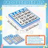 Harloon 1000 Sheets Bingo Paper Game Cards 20 Books 4"x4" Disposable Cards Suit for Family Game Nights Large Groups Activities (Blue) view 2