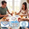 Harloon 1000 Sheets Bingo Paper Game Cards 20 Books 4"x4" Disposable Cards Suit for Family Game Nights Large Groups Activities (Blue) view 4