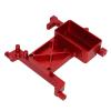 RC Fixed Servo Mount Bracket, Aluminum Alloy Servo Fixed Bracket for SCX6 1/6, Lightweight Durable Servo Mounting Bracket with Screws for RC Car Accessories (Red) view 3