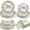 Rtteri 250 Pcs Round Happy Retirement Party Supplies Paper Plate view 1