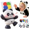 Cuddobaby Dancing Panda High Contrast Musical Toy| Independent Tummy Time 0-6M, Crawling Encourage 6-12M| Light-Up Changes, Hands-Free Flash Card Stand for Newborns, Infants, Drop-Proof view 1