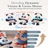 Cuddobaby Dancing Panda High Contrast Musical Toy| Independent Tummy Time 0-6M, Crawling Encourage 6-12M| Light-Up Changes, Hands-Free Flash Card Stand for Newborns, Infants, Drop-Proof view 3
