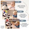 Cuddobaby Dancing Panda High Contrast Musical Toy| Independent Tummy Time 0-6M, Crawling Encourage 6-12M| Light-Up Changes, Hands-Free Flash Card Stand for Newborns, Infants, Drop-Proof view 4
