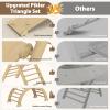 CMFYDAILY Large Pikler Triangle Set, 7-in-1 Toddler Climbing Toys Indoor, Wooden Montessori Climbing Set with Arch Ramp Ladder, Foldable Baby Jungle Gym Playground (Wood Natural) view 4
