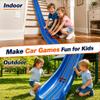 Flexible Tracks 15 Ft Flex Race Car Track for Kids Toy-DIY Car Track Set with 1/64th Rebound Cars Portable Rolls Up Race Tracks with Strong Suction Cups-Great Gifts Toys for Boys Girls Ages 3+ view 2