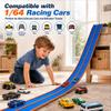 Flexible Tracks 15 Ft Flex Race Car Track for Kids Toy-DIY Car Track Set with 1/64th Rebound Cars Portable Rolls Up Race Tracks with Strong Suction Cups-Great Gifts Toys for Boys Girls Ages 3+ view 3