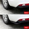 Car Rear Bumper Lip Splitter for Seat Leon SC Hatchback 2012-2016 2017 2018 2019 2020, 2 Pcs Side Fin Fenders Protector Anti Scratch Wrap Angle Spoilers, Car Accessories,Carbon Fiber Black view 3