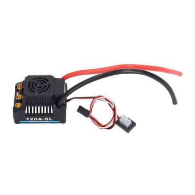 120A Brushless ESC fit for /8 RC Car Programmable Electric Speed Controller with Thermal Low Latency Racing Grade