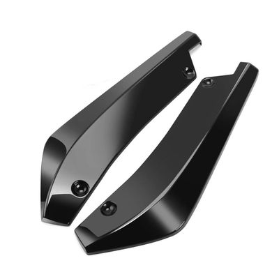 Car Rear Bumper Lip Splitter for Mini Hatch F66 F65 2024 2025, 2 Pcs Side Fin Fenders Protector Anti Scratch Wrap Angle Spoilers, Car Accessories,Bright Black