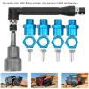 12mm to 17mm Wheel Hex Hub Adapter Socket Spanner Set, Aluminum Alloy RC Car Conversion Tool with Steel Wrench for 1/10 1/8 Scale Remote Control Vehicles (Blue) view 2