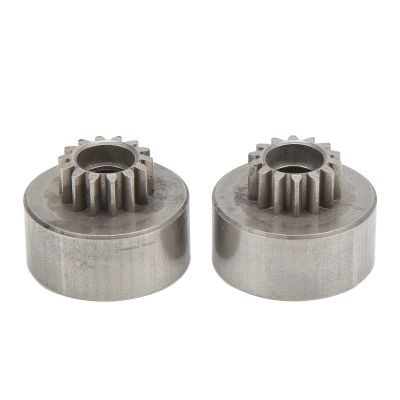 2Pcs RC Clutch Bell Gear 14T Steel Replacement Part for HSP 94763 1/8 RC Cars Trucks, High Strength Wear Resistant Clutch Gear with 10mm Aperture
