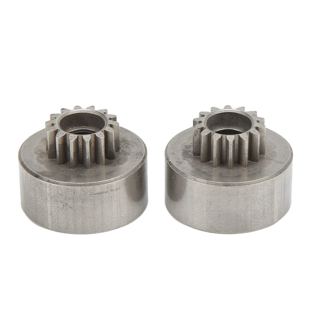 2Pcs RC Clutch Bell Gear 14T Steel Replacement Part for HSP 94763 1/8 RC Cars Trucks, High Strength Wear Resistant Clutch Gear with 10mm Aperture