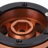 4pcs CNC Aluminum Alloy RC Wheel Hub for 1/10 RC Crawler, 1.9 Inch Replacement Wheel Hub with Weighted Design for SCX10, Enhanced Stability and Wear Resistance (Copper) view 2