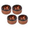 4pcs CNC Aluminum Alloy RC Wheel Hub for 1/10 RC Crawler, 1.9 Inch Replacement Wheel Hub with Weighted Design for SCX10, Enhanced Stability and Wear Resistance (Copper) view 3
