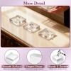 Acrylic Blocks 4 Pieces Cube Riser and Display Stand, Acrylic Display Stands, for Jewellery Rings Collection Crafts Souvenirs Figurines Watches and Watches view 2