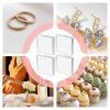 Acrylic Blocks 4 Pieces Cube Riser and Display Stand, Acrylic Display Stands, for Jewellery Rings Collection Crafts Souvenirs Figurines Watches and Watches view 4