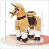GOWE Walking Horse Toy,Kids Riding Chair with Wheels view 2