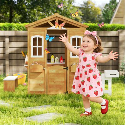 GOWE Wooden Playhouse,Outdoor Playhouse