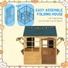 GOWE Kids Cottage,Wooden Outdoor Playhouse view 2