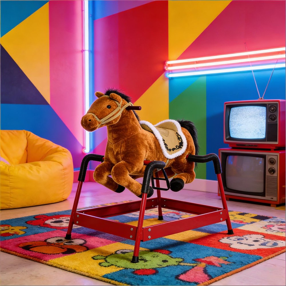 GOWE Ride on Horse Toy,Kids Rocking Horse