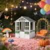 GOWE Wooden Playhouse,Outdoor Kids Cottage view 1