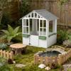 GOWE Wooden Playhouse,Outdoor Kids Cottage view 2