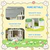 GOWE Wooden Playhouse,Outdoor Kids Cottage view 4