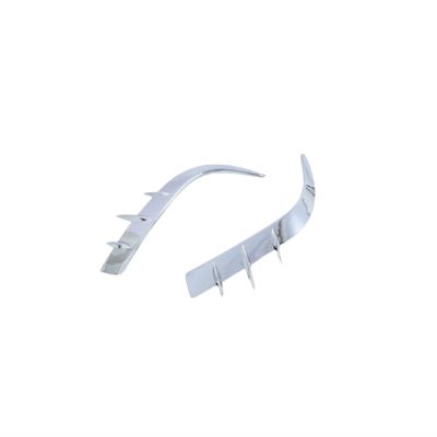 Fit For Toyota CROWN KLUGER 2022 Car Front Fog Lamp Frame Trim Cover Spoiler(Silvery)