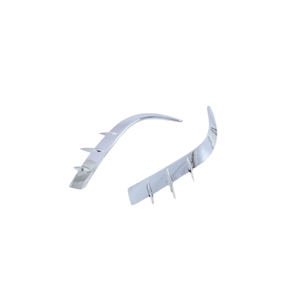 Fit For Toyota CROWN KLUGER 2022 Car Front Fog Lamp Frame Trim Cover Spoiler(Silvery)