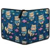 DJYQBFA Card Binder 9 Pocket with 50 Removable Sleeves - Holds 900 Trading Cards, Scuba Cat Underwater With Fish 3-Ring Zip Top Loader Binder, Protective Album for Collectors view 2