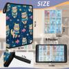 DJYQBFA Card Binder 9 Pocket with 50 Removable Sleeves - Holds 900 Trading Cards, Scuba Cat Underwater With Fish 3-Ring Zip Top Loader Binder, Protective Album for Collectors view 3