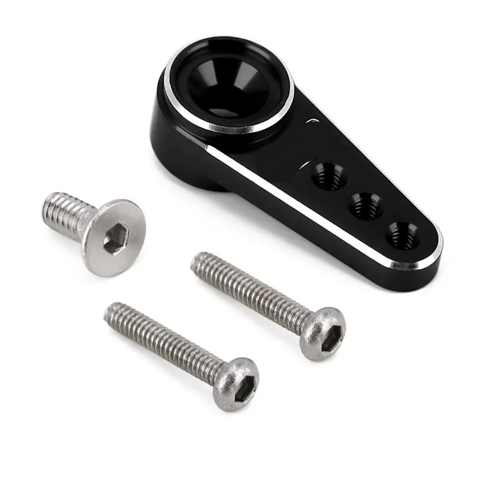 12g Digital Servo INS012G with Mount and 15T Metal Arm Compatible with 1 24 Scale RC Crawler Models SCX24 AX24 Upgrade Parts(Servo Arm Black)