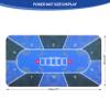 nuveti 70 x 35 Inch Texas Hold'em Poker Mat Portable Rubber Poker Table Top Water Waterproof, Noise Reduction Poker Table Top for Any Tabletop Game view 2