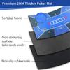 nuveti 70 x 35 Inch Texas Hold'em Poker Mat Portable Rubber Poker Table Top Water Waterproof, Noise Reduction Poker Table Top for Any Tabletop Game view 4