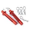 RC Models For Axial For SCX10 II 90046 1/10 1Pair Aluminum Front Body Post Mounts Car Shell With R Clips Fixing Column RC Crawler(Red) view 2