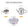 Temeemeg Kids Tea Set Includes Portable 330ml Stainless Steel Long Spout Teapot with Filter Screen, 4 70ml Cups and Tray for Children... view 2