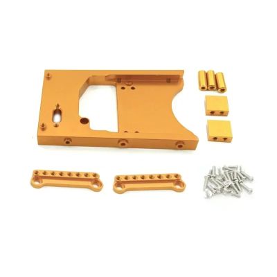 RC Cars Models For MN D90 D91 D96 For MN98 99S Parts Metal Shock Absorber Bracket Steering Gear For Seat RC Car Parts Accessories Upgrades And Replacements(Yellow)