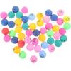 Hfppkn Numbered Balls 1-50 Multicolored Mini Plastic Bingo Balls for Raffle Draws Game Night Activities and Table Tennis Replacement view 1
