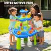 CozyBomB Water Table for Toddlers 3-5 | Outdoor Toys Water Play Table, Magnetic Fishing Toy Game, Summer Splash Pond Showers Sand Activity, Sensory Party Birthday Gift Kids Ages 4-8 9-12 view 3