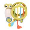 CFTGIW Shape Sorter Pull String Toy Fine Motor Skill Educational Silicone Pull String Sensory Toy for Toddlers Yellow Abilities Allowing Infants to Geometric Development Early (Green) view 1