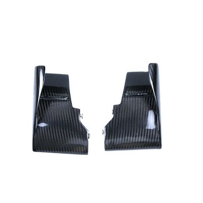 Carbon Fiber Winglets for Kawasaki Ninja H2 H2R 2015-2025, Motorcycle Glossy Twill Aerodynamic Side Spoilers Wind Splitter (Lower Winglets)