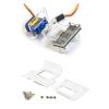 1PC SG90 MicroServo Mount Bracket Mount Kit for SG90 Standard Servo Car Boats Clear Plastic Mounting Bracket view 2